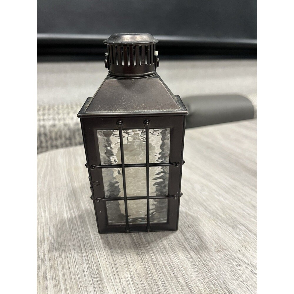 Bath & Body Works Wallflower LANTERN with CANDLE Plug In Diffuser Brown